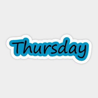 thursday Sticker